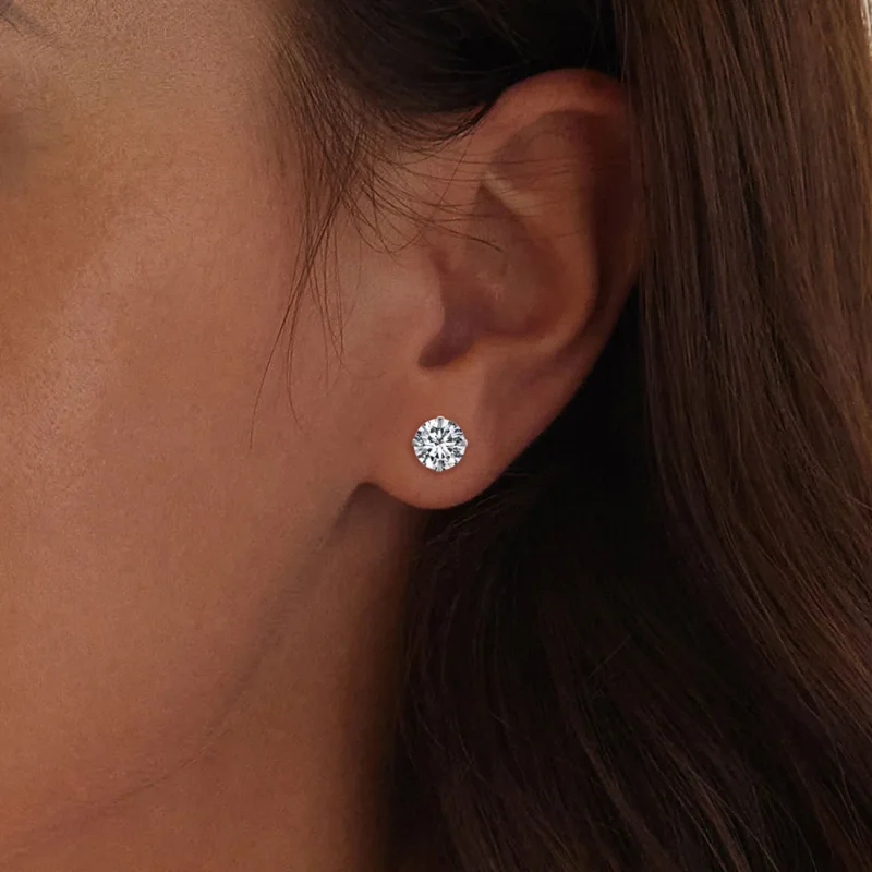 (bilde for) Pandora Style Hvite Zirkonium øredobber - SCE1646-L - Vis 6