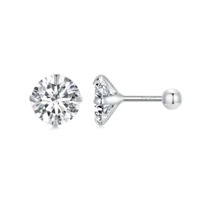 (bilde for) Pandora Style Hvite Zirkonium øredobber - SCE1646-L