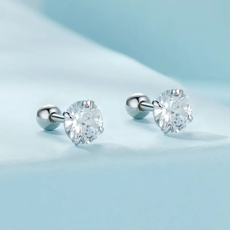 (bilde for) Pandora Style Hvite Zirkonium øredobber - SCE1646-M - Vis 2