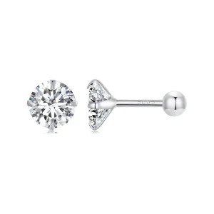 (bilde for) Pandora Style Hvite Zirkonium øredobber - SCE1646-M