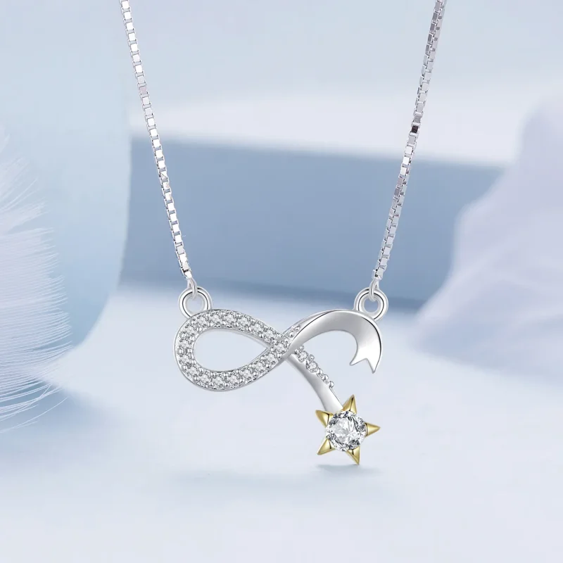 (bilde for) Pandora Style Infinity Symbol Halskjede - BSN351 - Vis 3