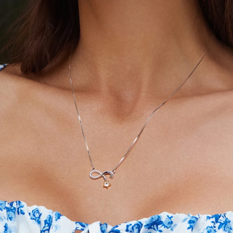 (bilde for) Pandora Style Infinity Symbol Halskjede - BSN351 - Vis 5