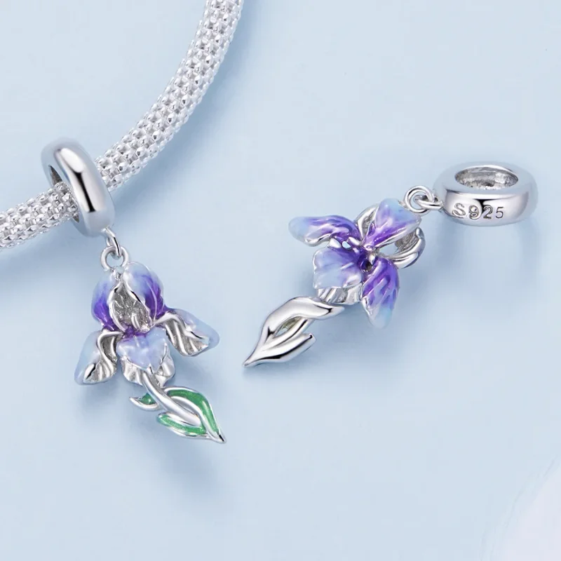(bilde for) Pandora Style Iris Dangle - BSC815 - Vis 4