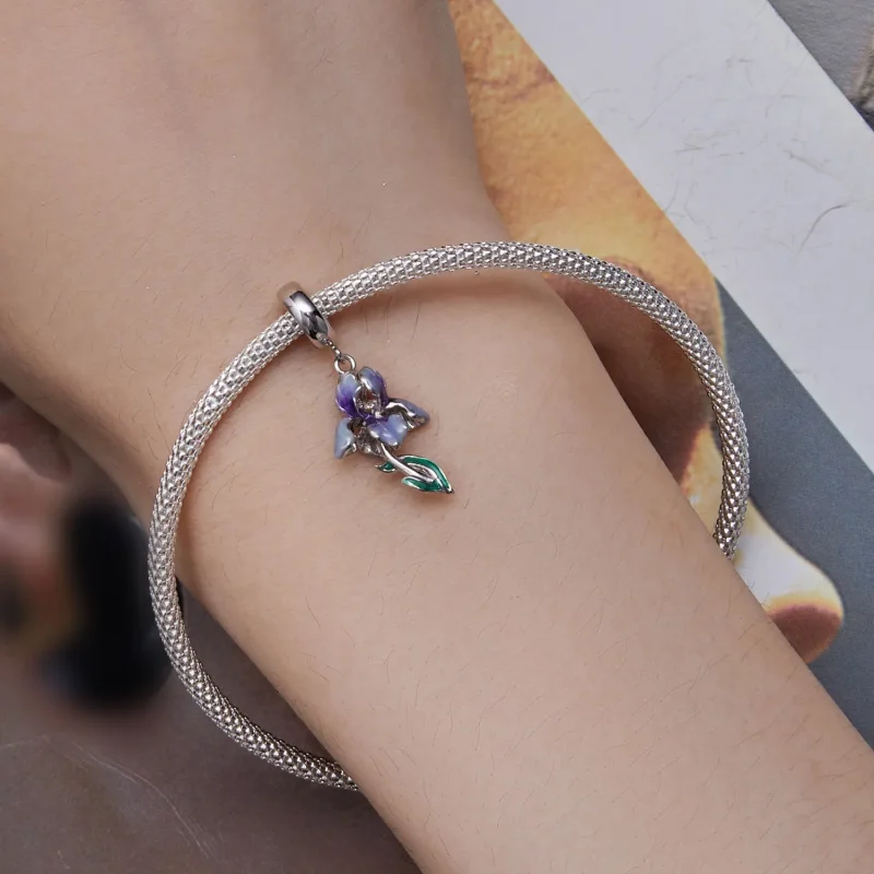 (bilde for) Pandora Style Iris Dangle - BSC815 - Vis 5