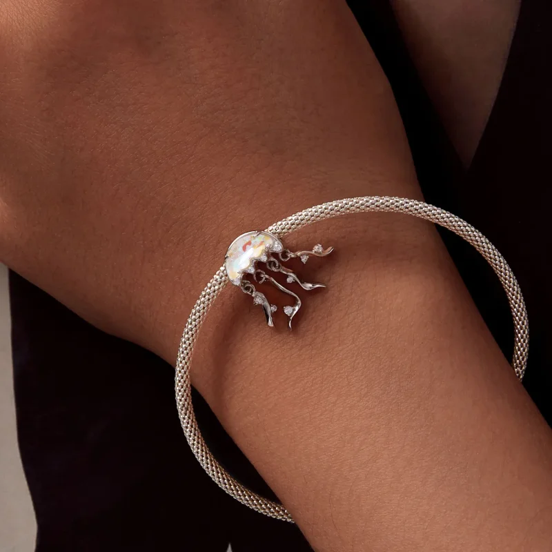 (bilde for) Pandora Style Jellyfish Charm - BSC915 - Vis 6