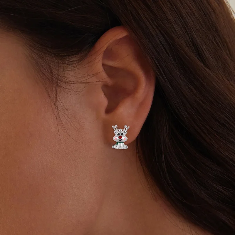 (bilde for) Pandora Style julereinsdyr øredobber - BSE920 - Vis 5