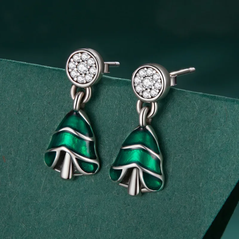 (bilde for) Pandora Style juletre øredobber - BSE919 - Vis 2