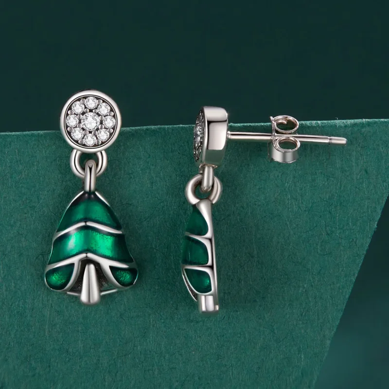 (bilde for) Pandora Style juletre øredobber - BSE919 - Vis 3