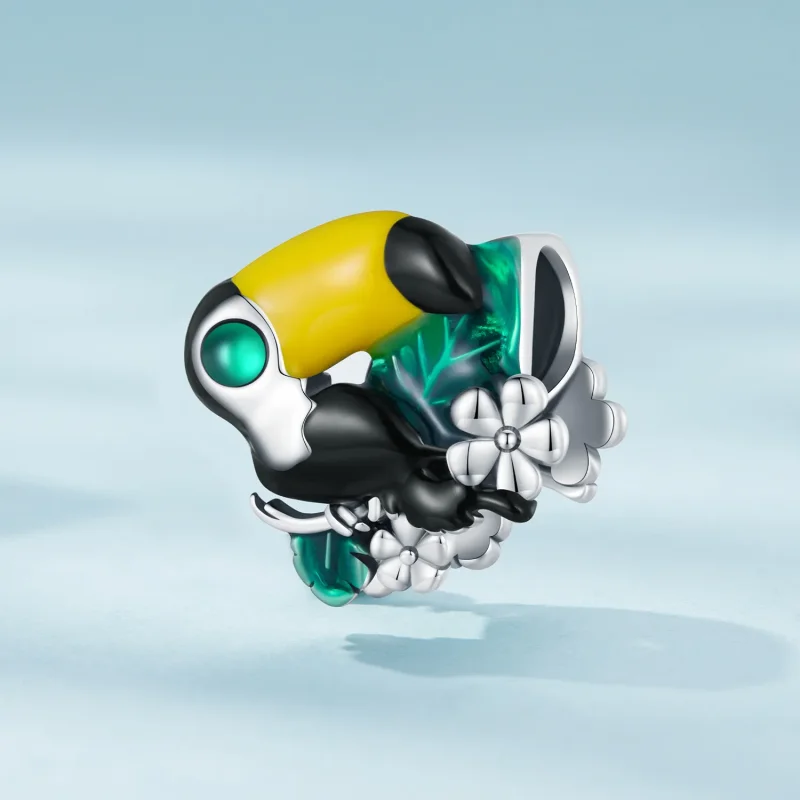 (bilde for) Pandora Style Jungle Toucan Charm - SCC2520 - Vis 2