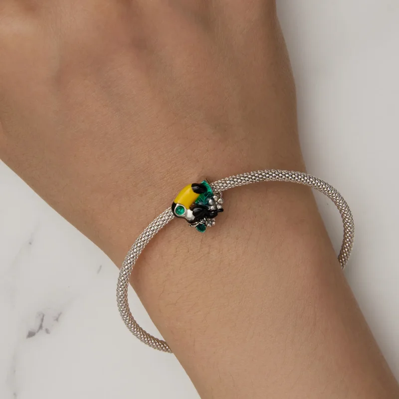 (bilde for) Pandora Style Jungle Toucan Charm - SCC2520 - Vis 7