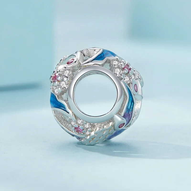 (bilde for) Pandora Style Kingfisher Charm - SCC2627 - Vis 3