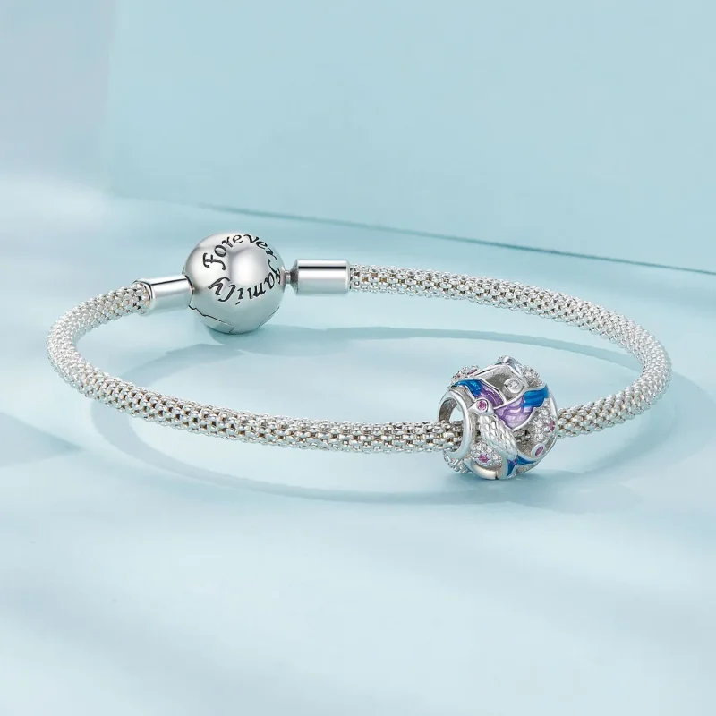 (bilde for) Pandora Style Kingfisher Charm - SCC2627 - Vis 5