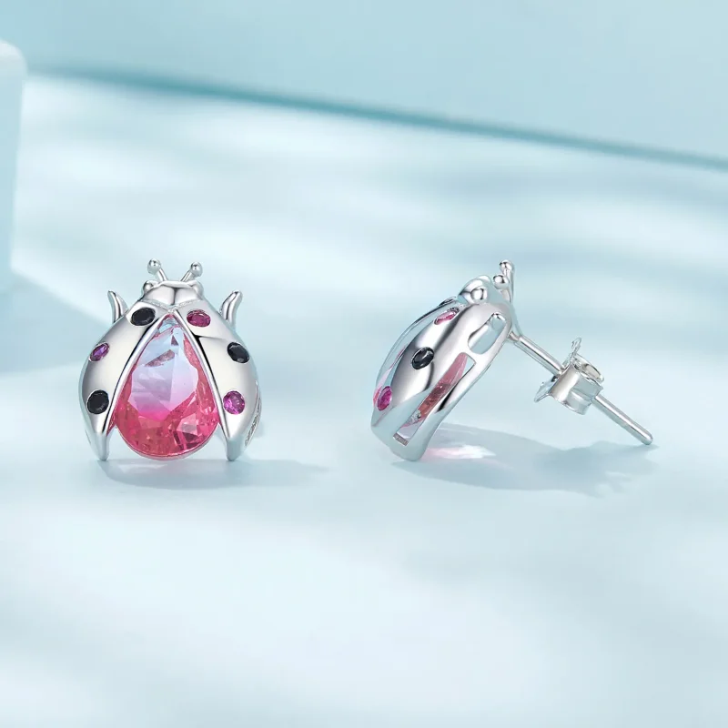 (bilde for) Pandora Style Ladybug Studs øredobber - SCE1634 - Vis 4