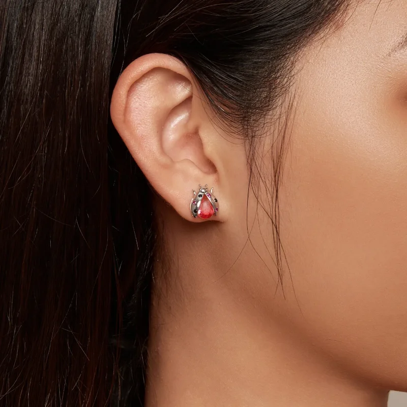 (bilde for) Pandora Style Ladybug Studs øredobber - SCE1634 - Vis 5