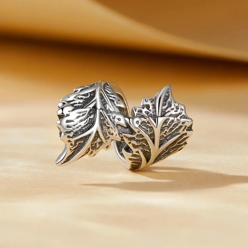 (bilde for) Pandora Style Leaf Charm - SCC2575 - Vis 2
