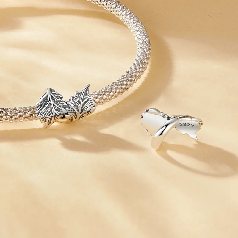 (bilde for) Pandora Style Leaf Charm - SCC2575 - Vis 4