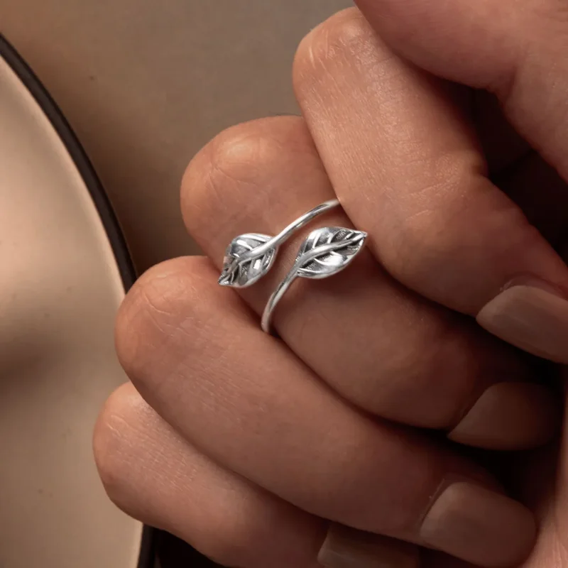 (bilde for) Pandora Style Leaf åpningsring - SCR975-E - Vis 6