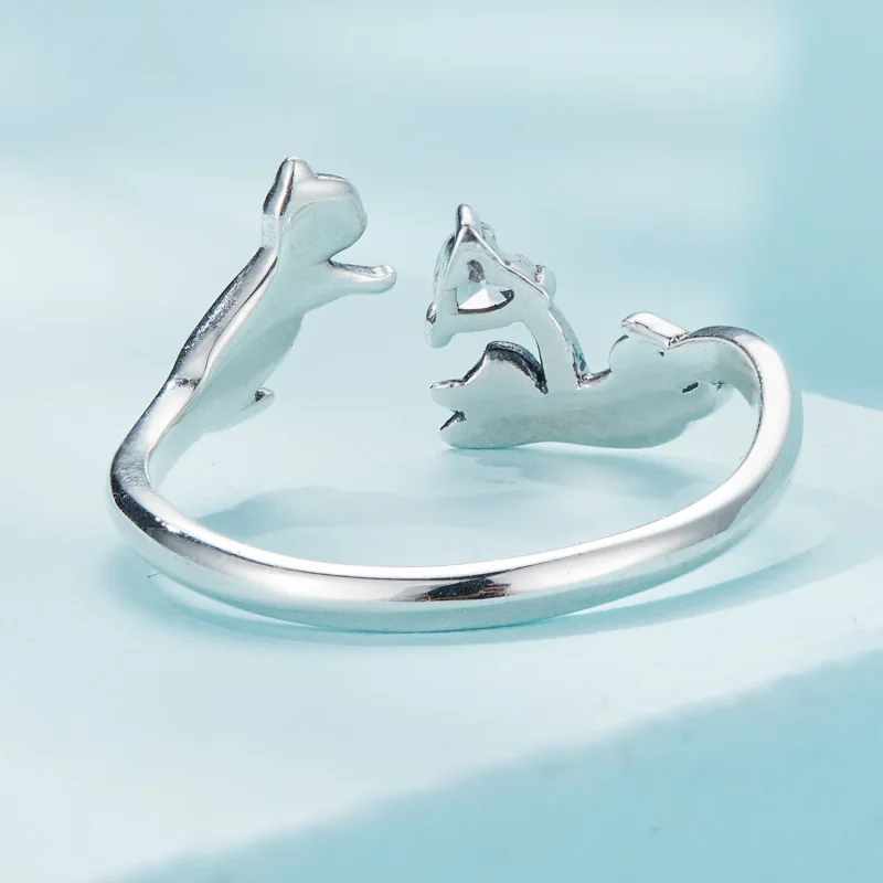 (bilde for) Pandora Style leker med katter Åpen ring - SCR916 - Vis 4