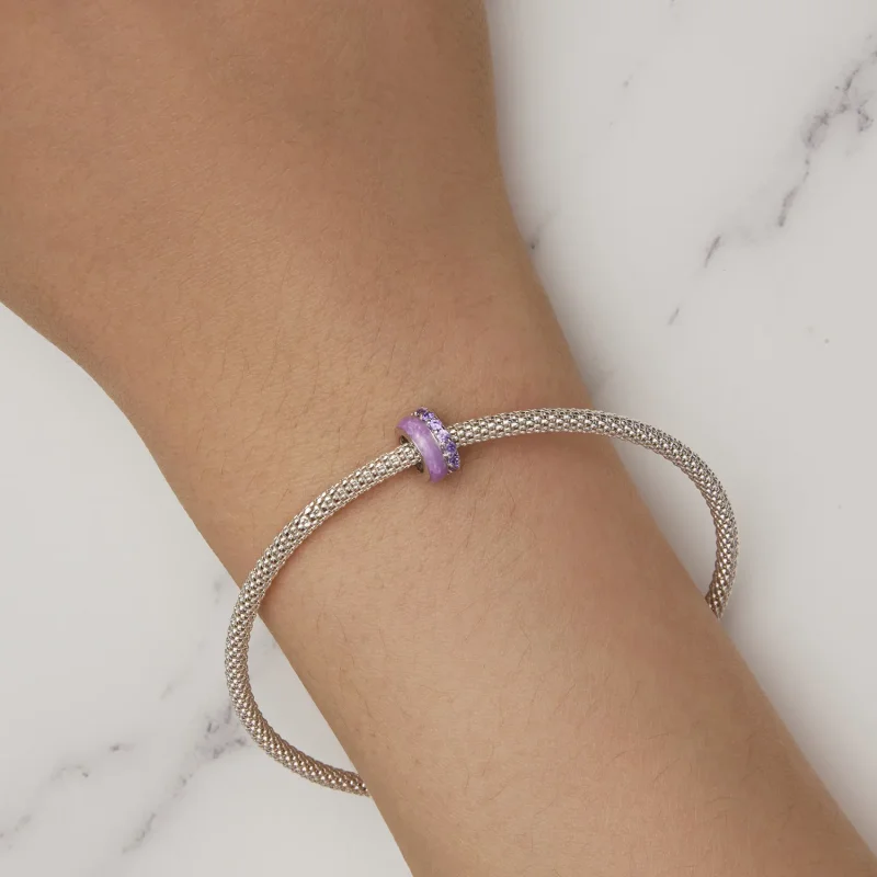 (bilde for) Pandora Style Lilla dobbeltlags silikonavstandsstykke - BSC883-VT - Vis 7