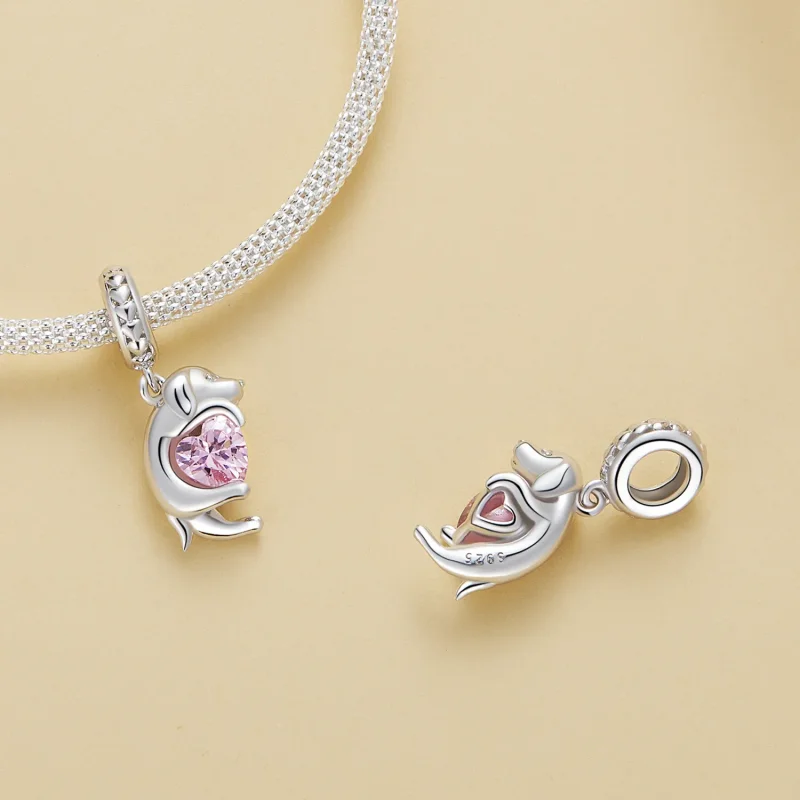 (bilde for) Pandora Style Little Golden Retriever Dangle - BSC799 - Vis 4