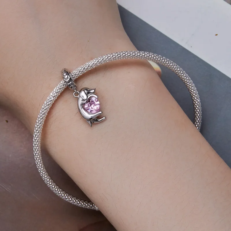 (bilde for) Pandora Style Little Golden Retriever Dangle - BSC799 - Vis 5