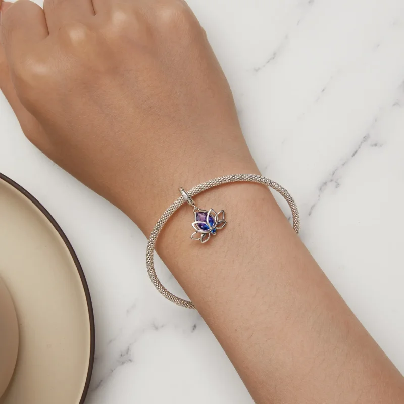 (bilde for) Pandora Style Lotus Dangle - SCC2562 - Vis 6