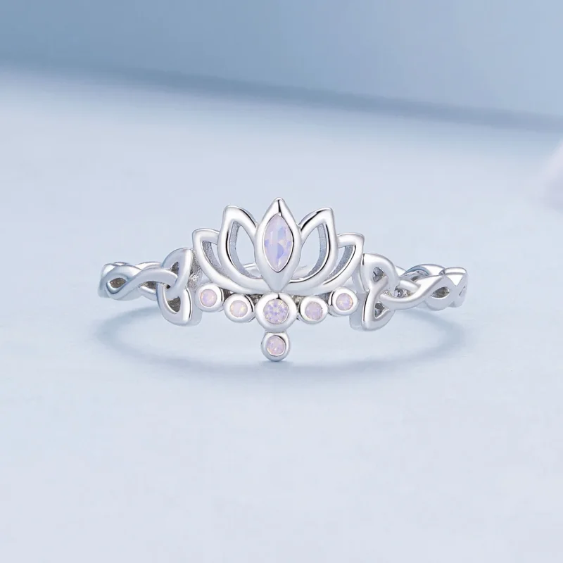(bilde for) Pandora Style Lotus Ring - BSR487 - Vis 3