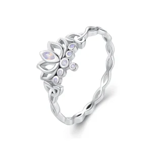 Pandora Style Lotus Ring - BSR487 (bilde for) Pandora Style Lotus Ring - BSR487