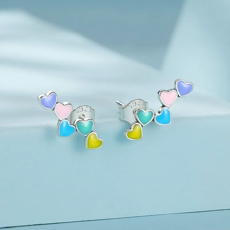 (bilde for) Pandora Style Love Fargerike øredobber - SCE1638 - Vis 2