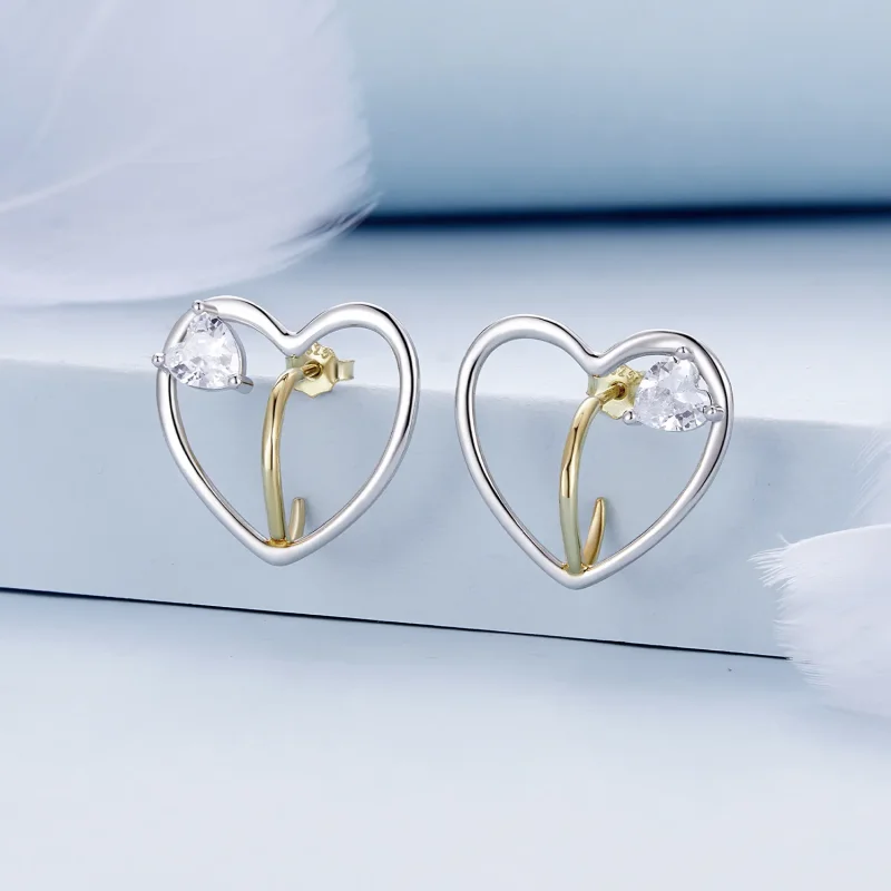 (bilde for) Pandora Style Love Studs øredobber - BSE888 - Vis 2