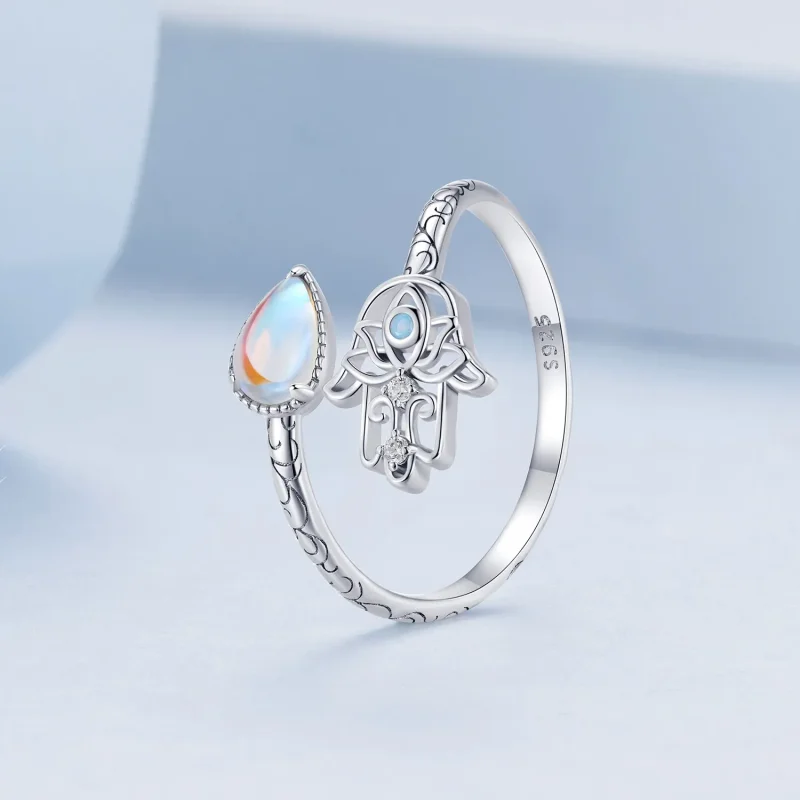 (bilde for) Pandora Style Lucky Hand Ring - BSR486-E - Vis 2