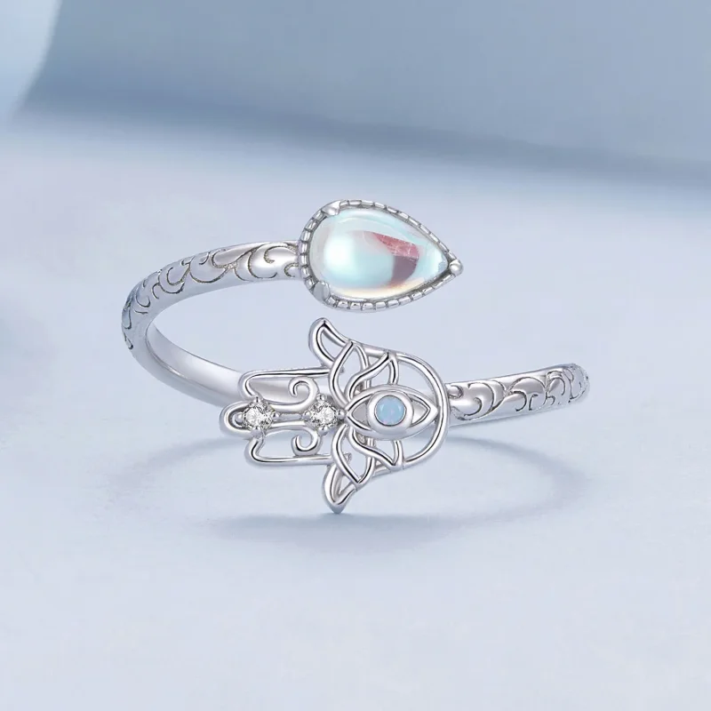 (bilde for) Pandora Style Lucky Hand Ring - BSR486-E - Vis 3