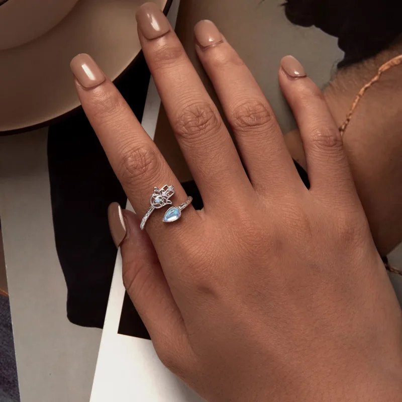 (bilde for) Pandora Style Lucky Hand Ring - BSR486-E - Vis 5