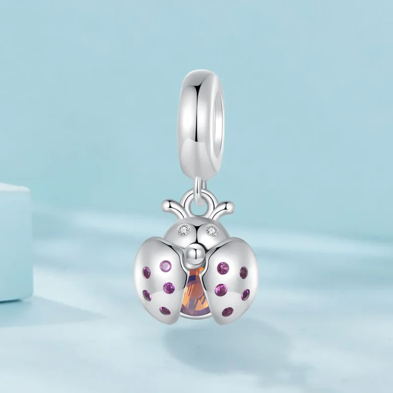 (bilde for) Pandora Style Lucky Ladybug Dangle - SCC2613 - Vis 2