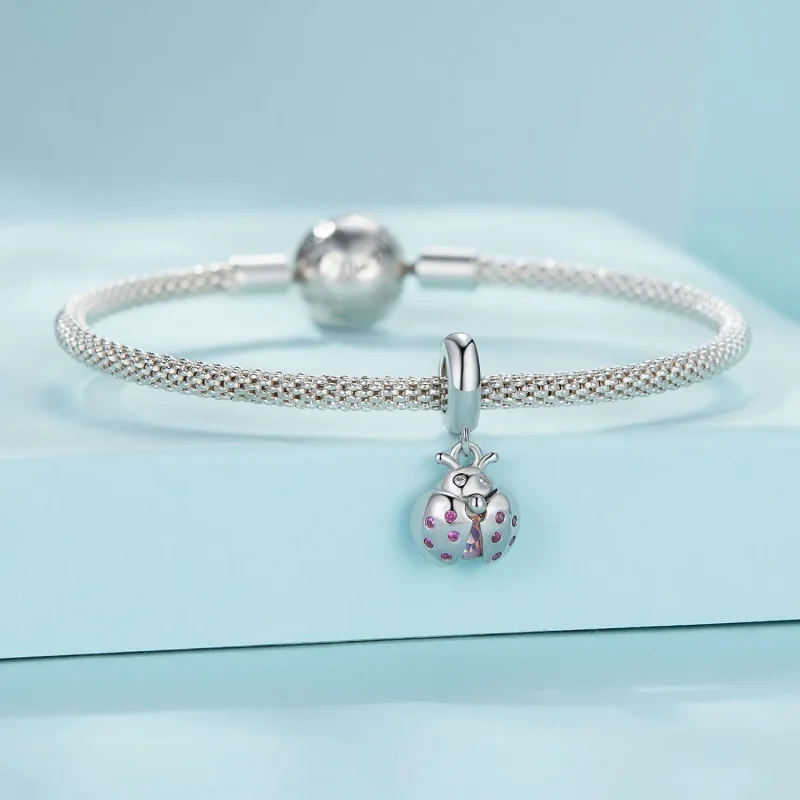 (bilde for) Pandora Style Lucky Ladybug Dangle - SCC2613 - Vis 3