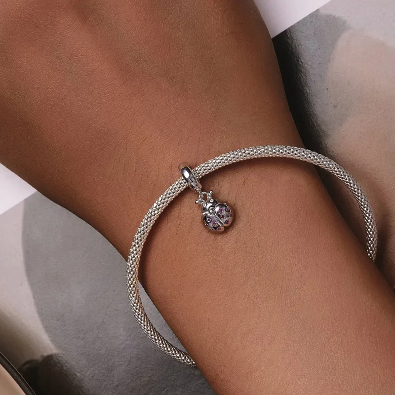 (bilde for) Pandora Style Lucky Ladybug Dangle - SCC2613 - Vis 6