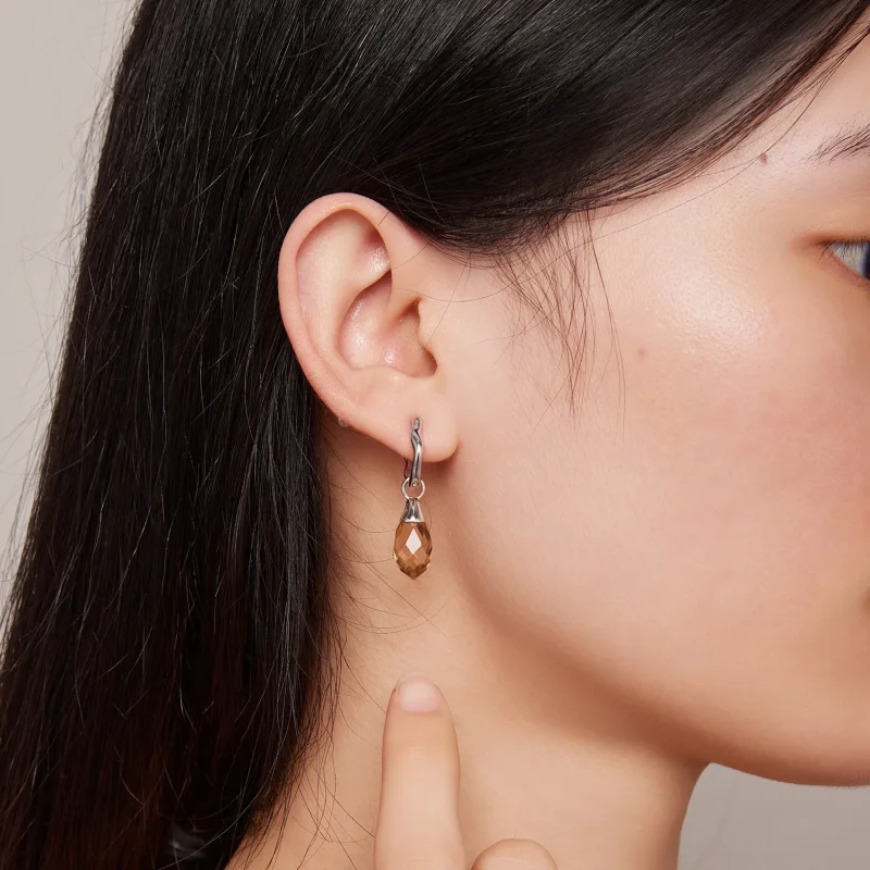 (bilde for) Pandora Style Luksuriøse vanndråpehoop øredobber - BSE814 - Vis 6