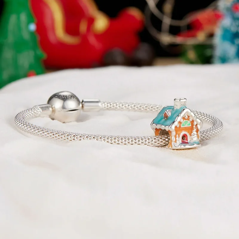 (bilde for) Pandora Style Luminous Christmas Eve House Charm - SCC2646 - Vis 5