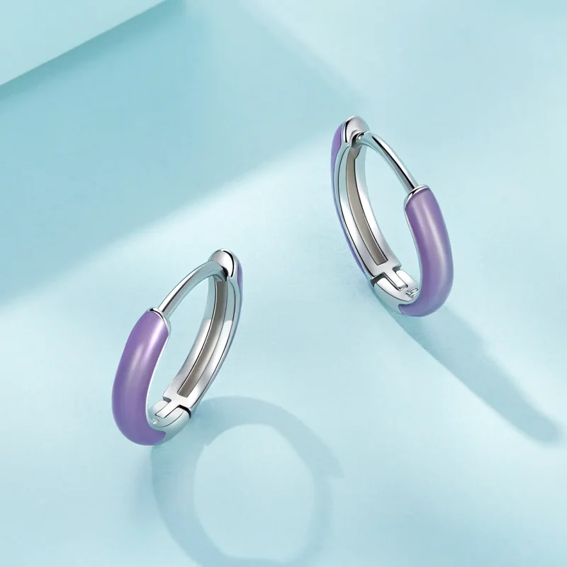 (bilde for) Pandora Style Luminous Hoop øredobber - SCE1644 - Vis 3
