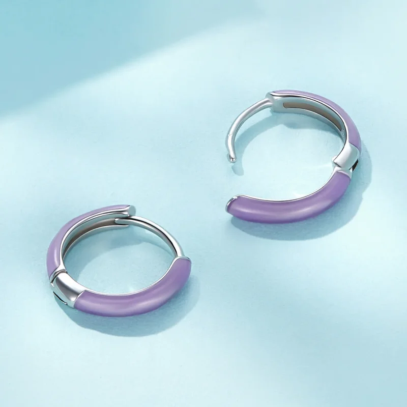(bilde for) Pandora Style Luminous Hoop øredobber - SCE1644 - Vis 4