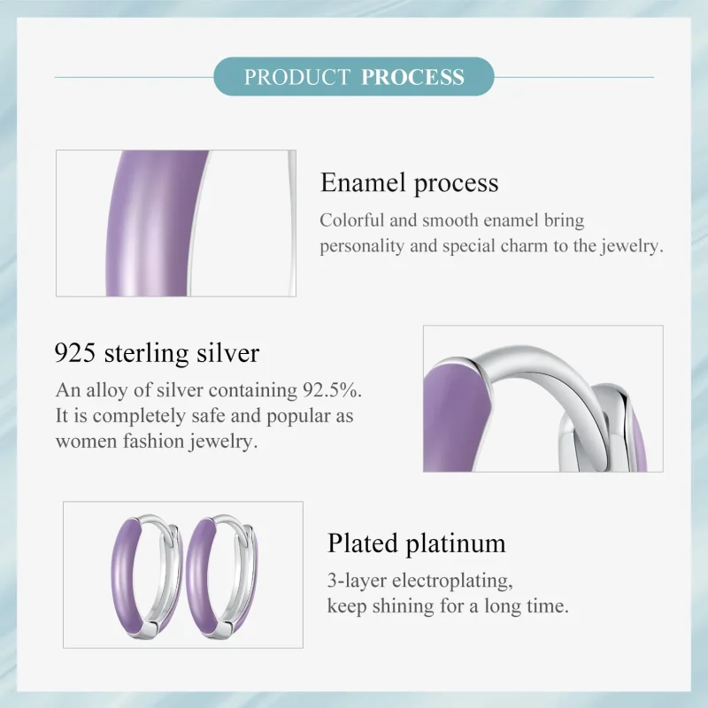 (bilde for) Pandora Style Luminous Hoop øredobber - SCE1644 - Vis 7