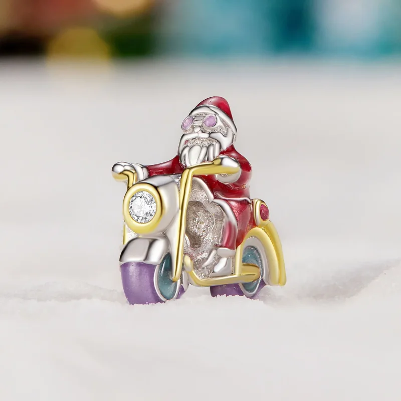 (bilde for) Pandora Style Luminous Santa Claus Is Here Charm - SCC2645 - Vis 2