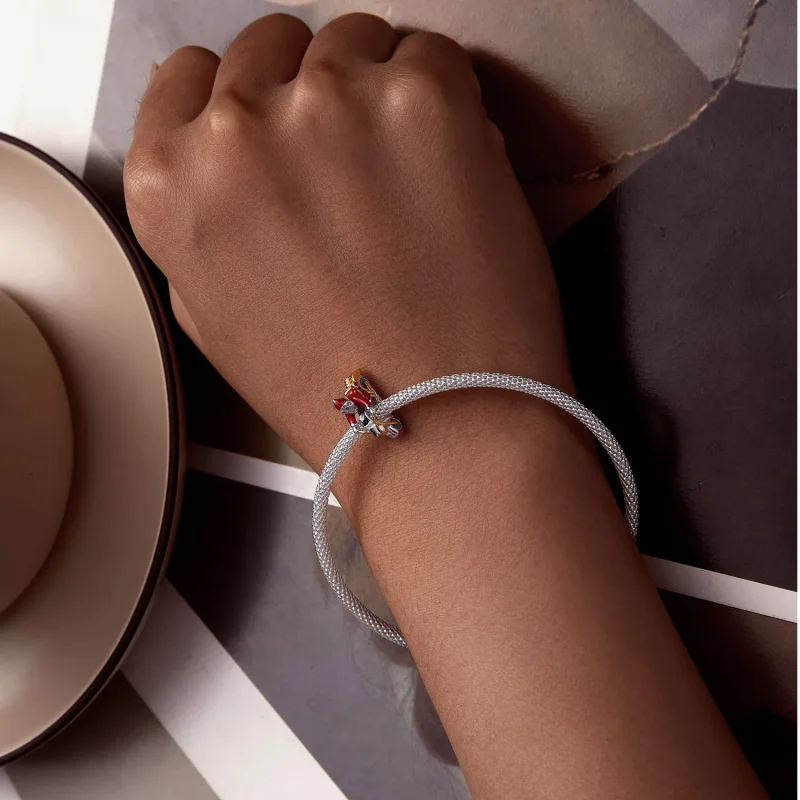 (bilde for) Pandora Style Luminous Santa Claus Is Here Charm - SCC2645 - Vis 6