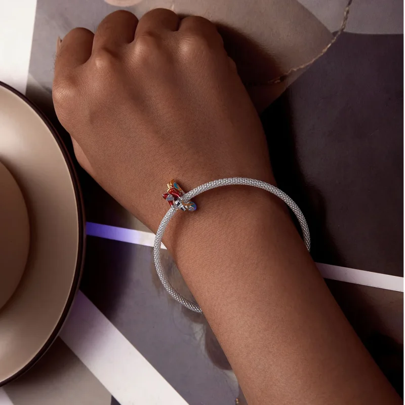 (bilde for) Pandora Style Luminous Santa Claus Is Here Charm - SCC2645 - Vis 7