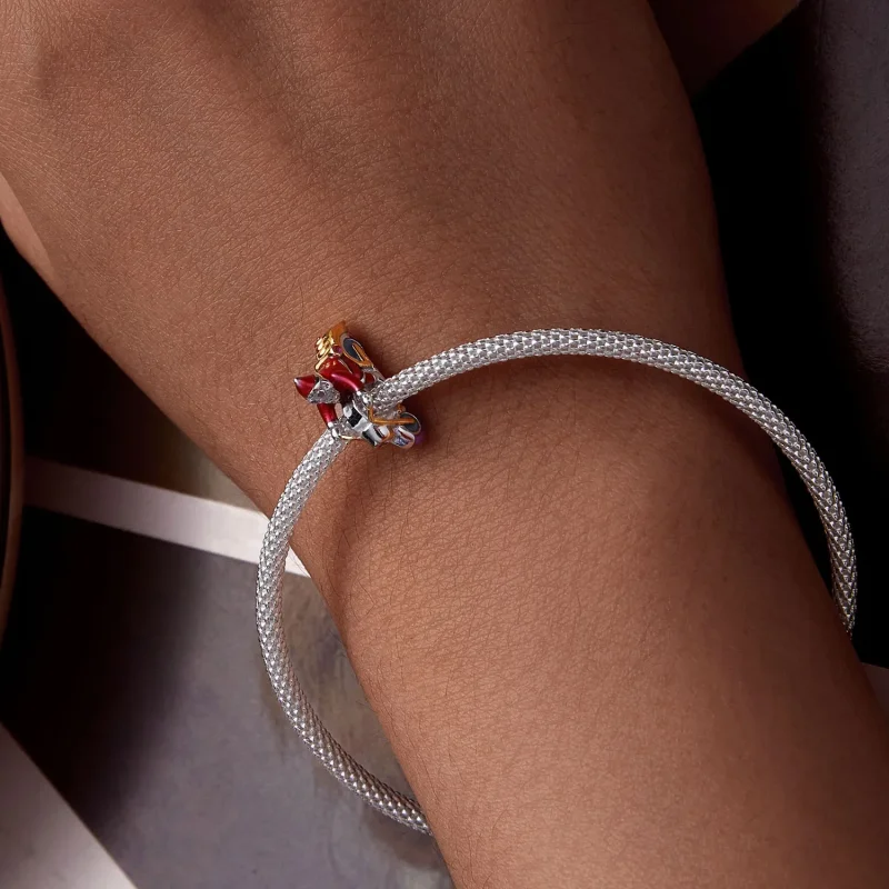 (bilde for) Pandora Style Luminous Santa Claus Is Here Charm - SCC2645 - Vis 8