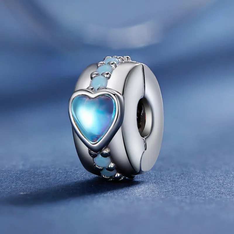 (bilde for) Pandora Style Magic Heart Clip - SCC2537 - Vis 2