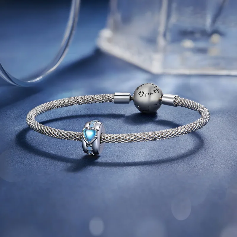 (bilde for) Pandora Style Magic Heart Clip - SCC2537 - Vis 5
