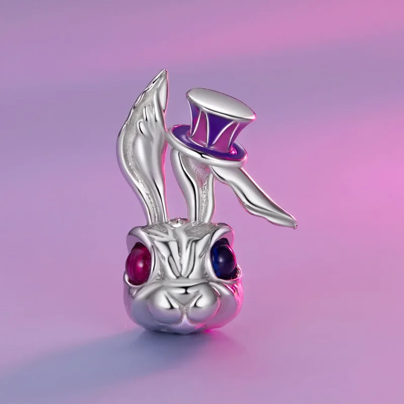 (bilde for) Pandora Style Magic Rabbit Charm - SCC2530 - Vis 2