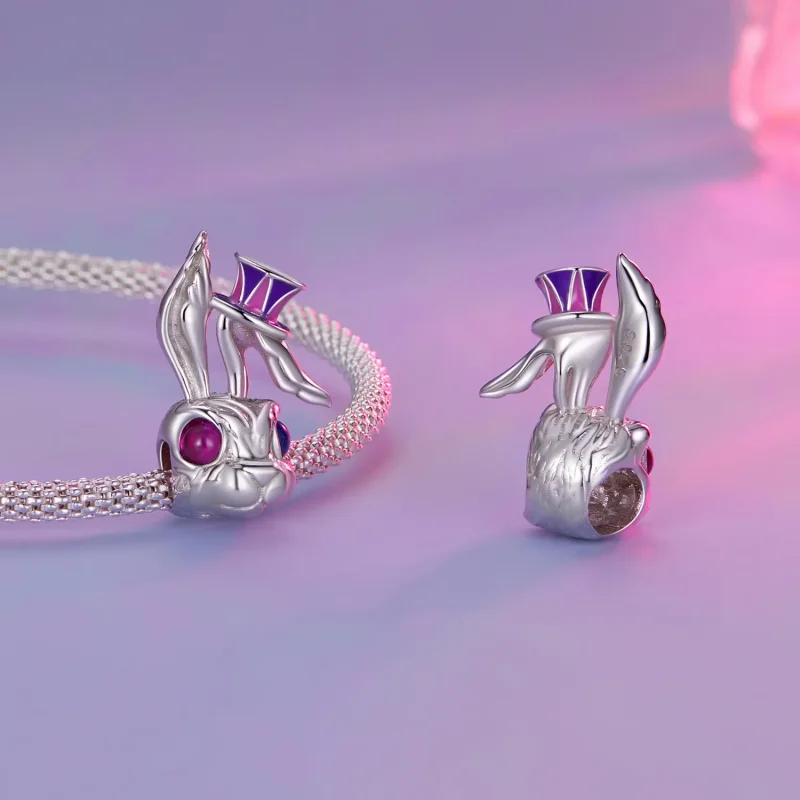 (bilde for) Pandora Style Magic Rabbit Charm - SCC2530 - Vis 4
