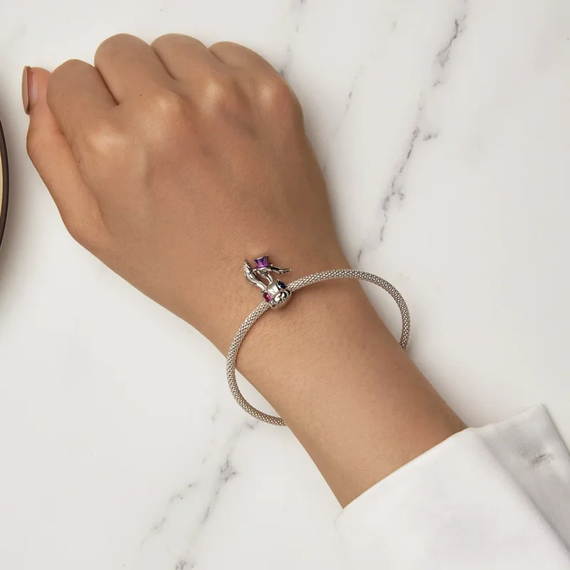 (bilde for) Pandora Style Magic Rabbit Charm - SCC2530 - Vis 7